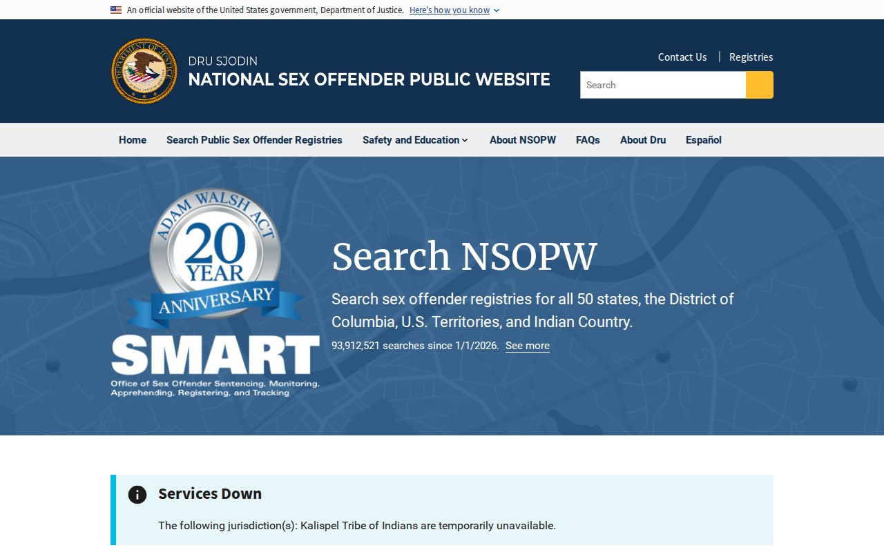 Kaufman County sex offender search NSOPW national registry