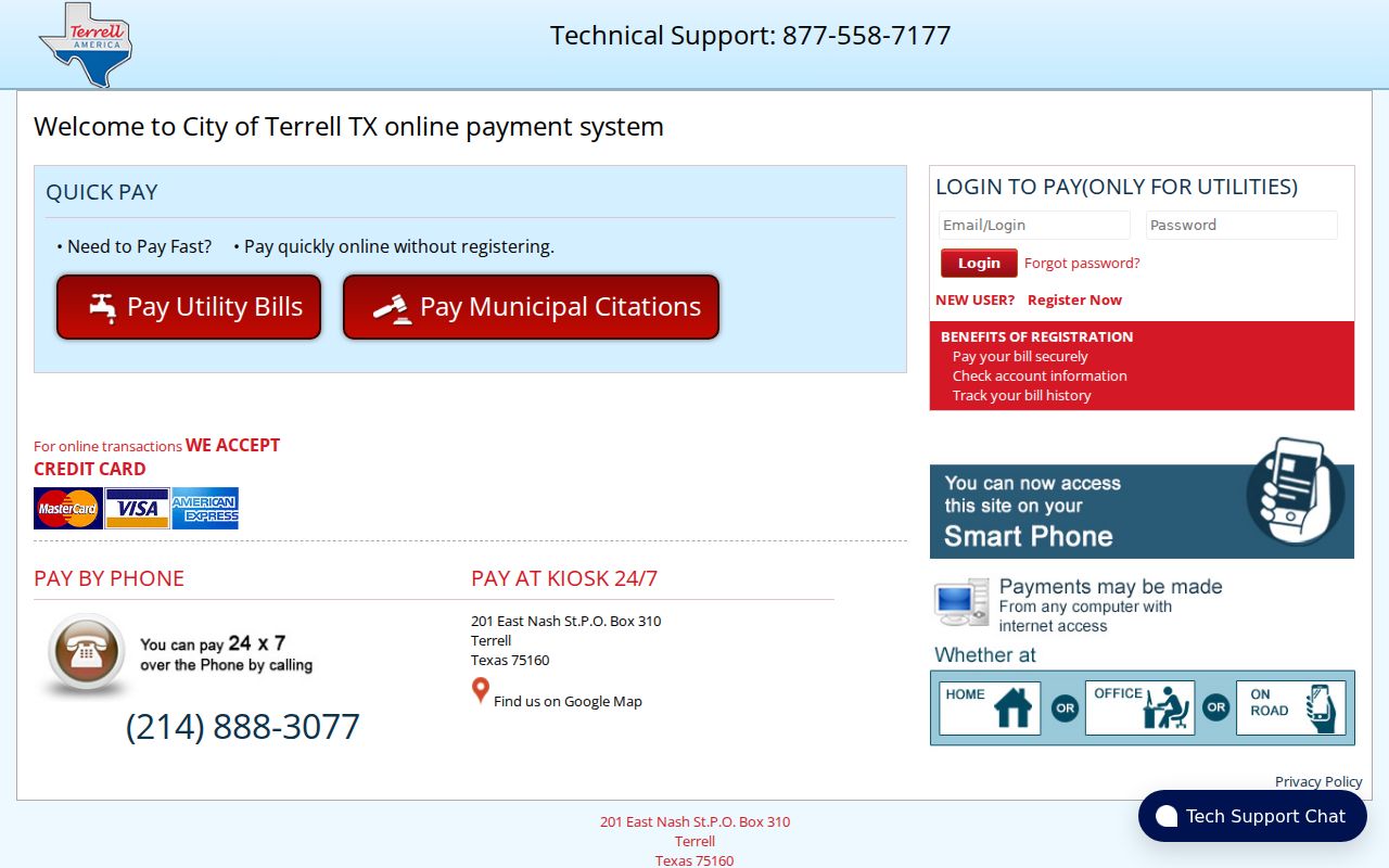 Terrell criminal records citation payment portal